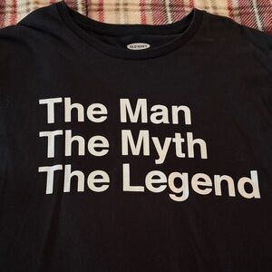 Old Navy Black 'The Man The Myth The Legend' Tee